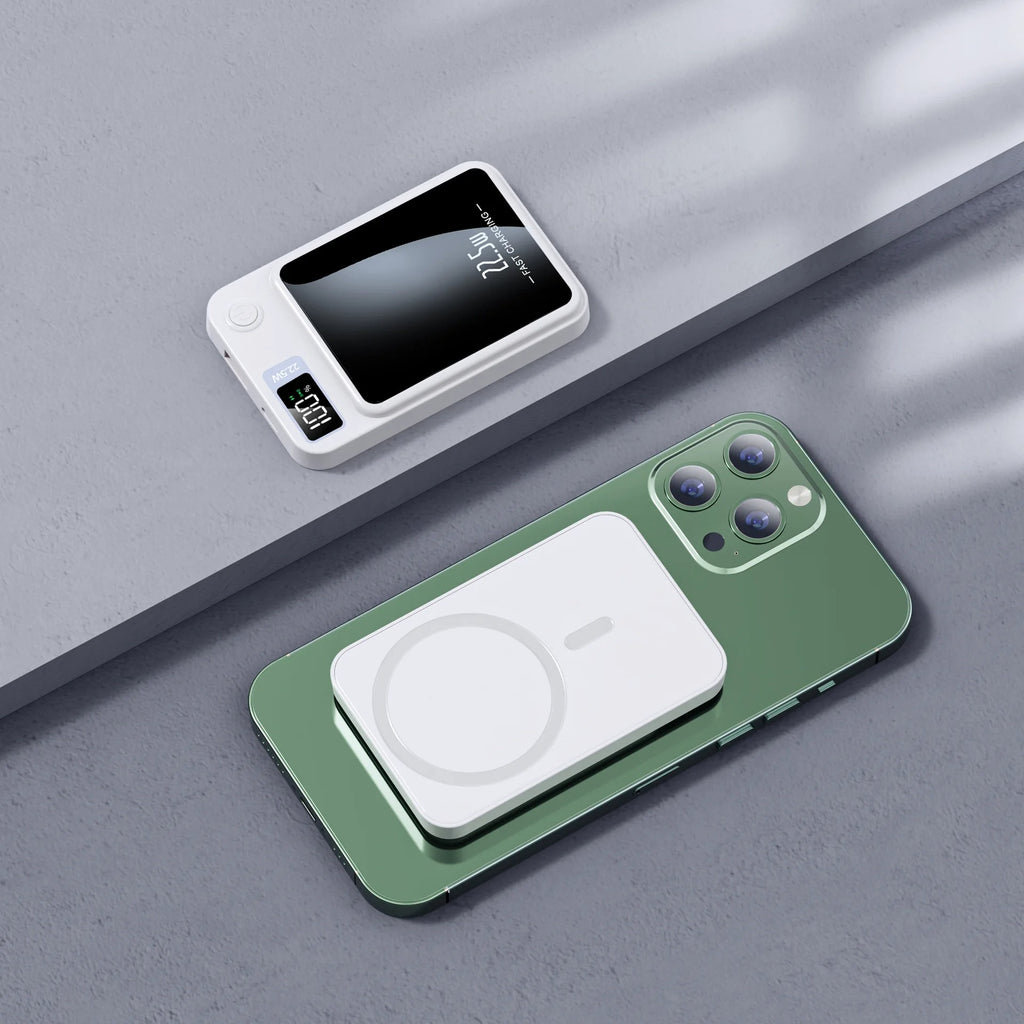 10thousand MAh Magnetische Kabellose Powerbank, Superschnelles Aufladen, Tragbare Externe Akku-Powerbank Fr