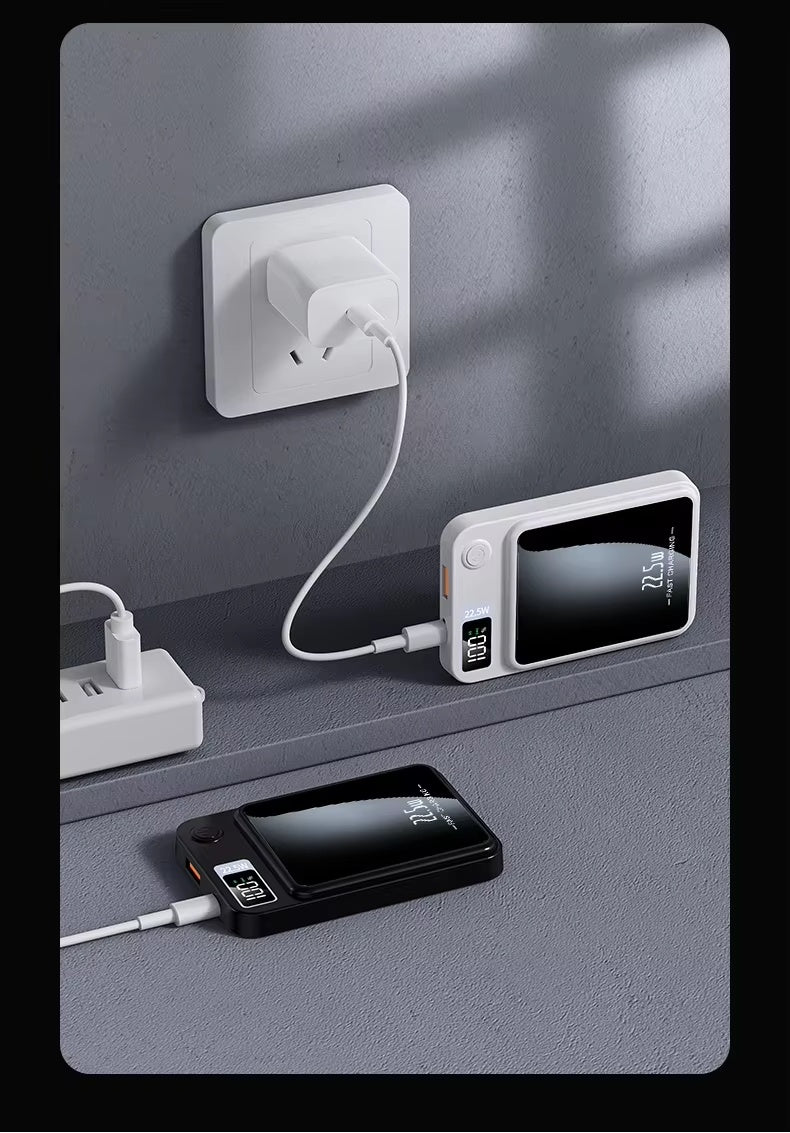 10thousand MAh Magnetische Kabellose Powerbank, Superschnelles Aufladen, Tragbare Externe Akku-Powerbank Fr