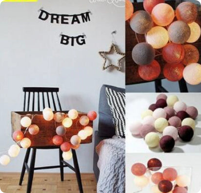 LED cotton ball lights